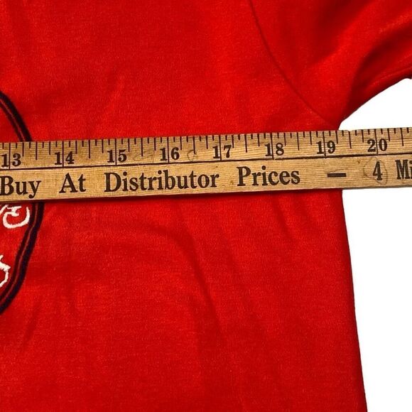 Vintage Single Stitch Dim Sum Shirts Red Embroidered Hong Kong T-Shirt Medium - Picture 9 of 12